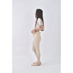 (M) chuu韓牌丹寧牛仔質感顯瘦杏色長褲二手衣, , large