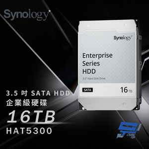 昌運監視器 Synology群暉 HAT5300-16T 16TB 3.5吋企業級硬碟 SATA HDD