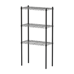 【Y HOUSE】60x30x120cm Lightweight Three-layer Iron Rack Iron Rack Shelf - Painted Black, , large
