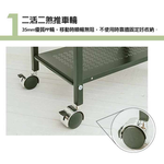 [Y HOUSE] Iron plate slit trolley rack, slit shelf, gap rack, kitchen trolley, kitchen rack - black, , large