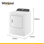Whirlpool 8TWGD5050PW Dryer, , large