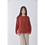 (L) pretty young thing韓牌圓領紅色長袖上衣二手衣, , large