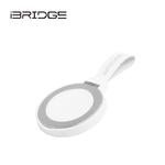iBRIDGE 15W磁吸指環支架無線充電器-白, , large
