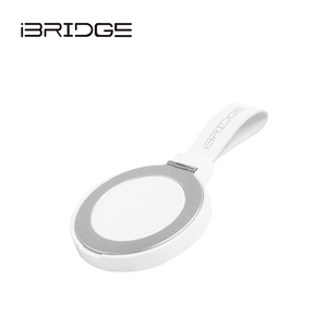 iBRIDGE 15W Magnetic Ring Holder Wireless Charger - White