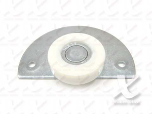 【協進五金】輪子+鐵片 白+錏色(尼龍)L1061(備)
