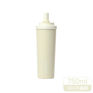 樂扣SUSU不鏽鋼吸管杯/750ml-茉莉黃