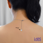 [ides愛蒂思] 情人送禮 守護系列10分E/VS1八心八箭EX車工鑽石項鍊鎖骨鍊/經典六爪（刻字墜2選1） 款式選項請於訂單備註, , large