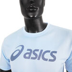 Asics 男女 短袖 T恤 運動 透氣 吸濕 快乾 抗UV 台灣製 延續 水藍 [2033B666-400], , large