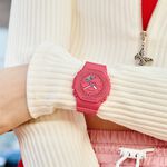CASIO 卡西歐 G-SHOCK X ITZY 單色美學 八角 雙顯女錶 GMA-P2100-4A, , large