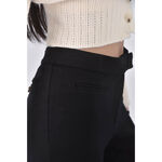 (S) 高腰寬鬆黑色長褲二手衣, , large