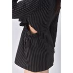 (S) 【安于晴Charlene私服】y j質感西裝露腰黑色洋裝二手衣, , large