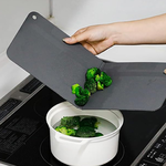 Foldable cutting board that can be hung upright to dry, , large