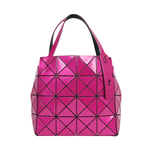 ISSEY MIYAKE BAO BAO CARAT 4X4 亮面手提小方盒/桃粉色, , large