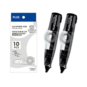 【龍品文創】PLUS 普樂士 MR修正帶透黑2個+內帶10個