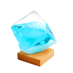 【上手家居】晴雨預報瓶 木質藍色(生日禮物/實用小物/風暴瓶/天氣瓶/創意小物/天氣預報瓶/交換禮物/辦公室療癒小物), , large