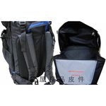 ~雪黛屋~CONFIDENCE 後背包超大容量MIT上下隔層附隱藏式雨衣罩69L防水特多龍600D自助旅行ACB9731, , large