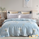 【Betrise】 Simple Blue | C Energy Series 300-Thread 100% Pure Tencel™ Light-Quenched Graphene Quilt/Double-Use Quilt Cover (182 x 212 cm), , large