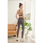 YOGA FLOW Suria Bra - 撞色網紗短版上衣 - 抹茶綠 Jungle Green, , large