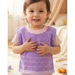 [Kaimei Cotton Industry] 12-pack Random Excellent MIT Made in Taiwan Skin-friendly Cotton Soft Pure Cotton Absorbent Children's Bib Classic Stripe Style, , large