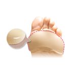 【GelSmart吉斯邁】矽膠前掌減壓舒緩墊-1雙(套口升級版避免位移、厚度0.3cm、SI-BC161F), , large