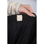 (XL) 高腰質感紡紗黑色長褲二手衣, , large