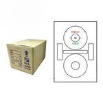 【鶴屋】A4電腦標籤 Φ117mm 內徑40mm 2格 1000張入 / 箱(L117 LX), , large