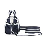 |Lesportsac Mini Duffel Crossbody 運動風手提肩背兩用小包/ 條紋海軍藍, , large