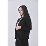 (S) 【國泰航空永續合作】uniqlo內刷毛黑色外套二手衣, , large