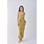 (S) 【安于晴Charlene私服】zara質感吊帶緞面綠色洋裝二手衣, , large