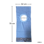 [Kaimei Cotton] Randomly excellent MIT made in Taiwan pure cotton breathable adult bib/spit napkin printed style, , large