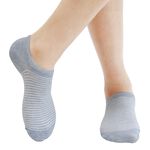 【D&G】條紋低口直角女襪<麻卡其>D404 襪子 隱形襪, , large