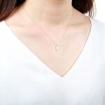 【Angel & Me】可愛 貓 貓咪 s925 純銀厚鍍18k玫瑰金 項鍊 禮物, , large