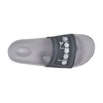 DIADORA迪亞多那 柔軟透氣雲拖鞋 男鞋 簡約 時尚 素色 不吸汗 好穿脫 吸衝 足弓支撐 耐磨 耐穿 止滑 黑 灰, , large