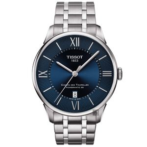 TISSOT天梭 杜魯爾系列動力80小時機械錶-藍x銀/42mm T0994071104800