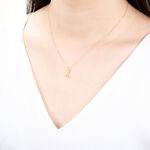 【Angel & Me】Love together & and s925 sterling silver 24k gold plated necklace, , large
