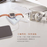 【MCK】3合1磁吸無線充自帶線行動電源10000mah 黑色, , large