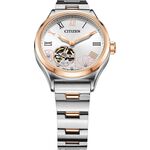 CITIZEN 星辰 花朵鏤空機械錶-34mm PC1008-89A, , large
