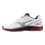 Mizuno Sky Blaster 3 男女 羽球鞋 桌球 寬楦 運動 訓練 基本款 白黑紅 [71GA234503], , large