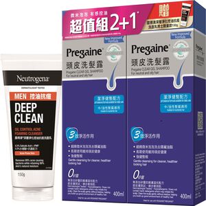 落建頭皮洗髮露-潔淨健髮400ml雙入組