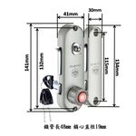 鋁門鎖 青葉牌 670 鎖管長48mm 卡巴 排片 心動 鈎鎖 橫拉門 鋁門窗 紗門 紗窗, , large