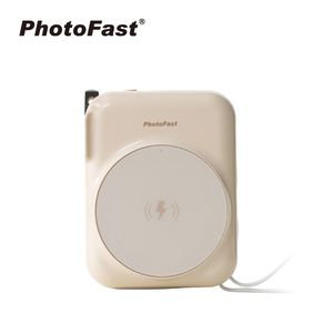 【PhotoFast】AllDay充 Qi2 多功能行動電源-奶茶