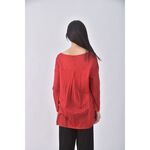 (L) iroo質感棉質紅色長袖上衣二手衣, , large
