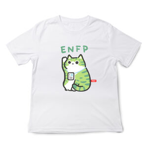JZ TEE MBTI貓咪 ENFP-競選者 印花短袖