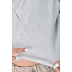 (S) kodz質感圓領灰色上衣二手衣, , large