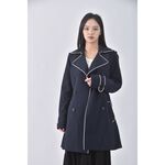 (S) nautica質感藍色綁帶外套二手衣, , large