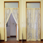Breathable yarn anti-mosquito door curtain (poleless), , large