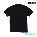 KINGO-大尺碼-男款 POLO衫-黑/白/黃/丈青-K43201, , large