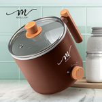 【MOLIJIA】1.8L-M28 Double-Layer Anti-Scalding Non-Stick Fast Cooking Pot- Elegant Brown, , large