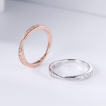 【CF鑽飾】戒指 莫桑鑽《眷戀》排鑽線戒, , large