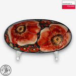 【SOLO歐洲家居】波蘭製 Cerraf 波蘭陶 18.5cm 橢圓小碟 赤霞花語系列, , large